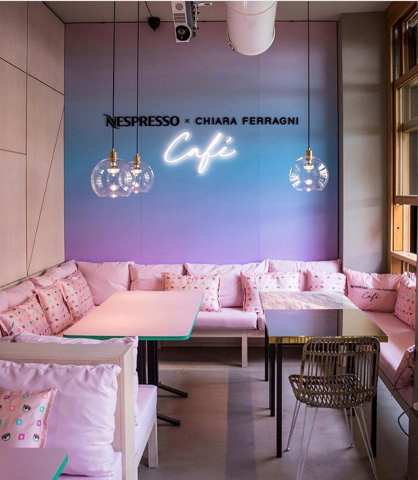 Temporary shop di Nespresso per Chiara Ferragni